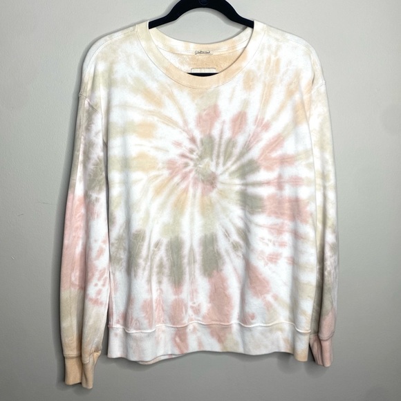 Abercrombie & Fitch Tie Dye Swirl Soft A&F Collection Crewneck Sweatshirt Medium - Picture 3 of 7